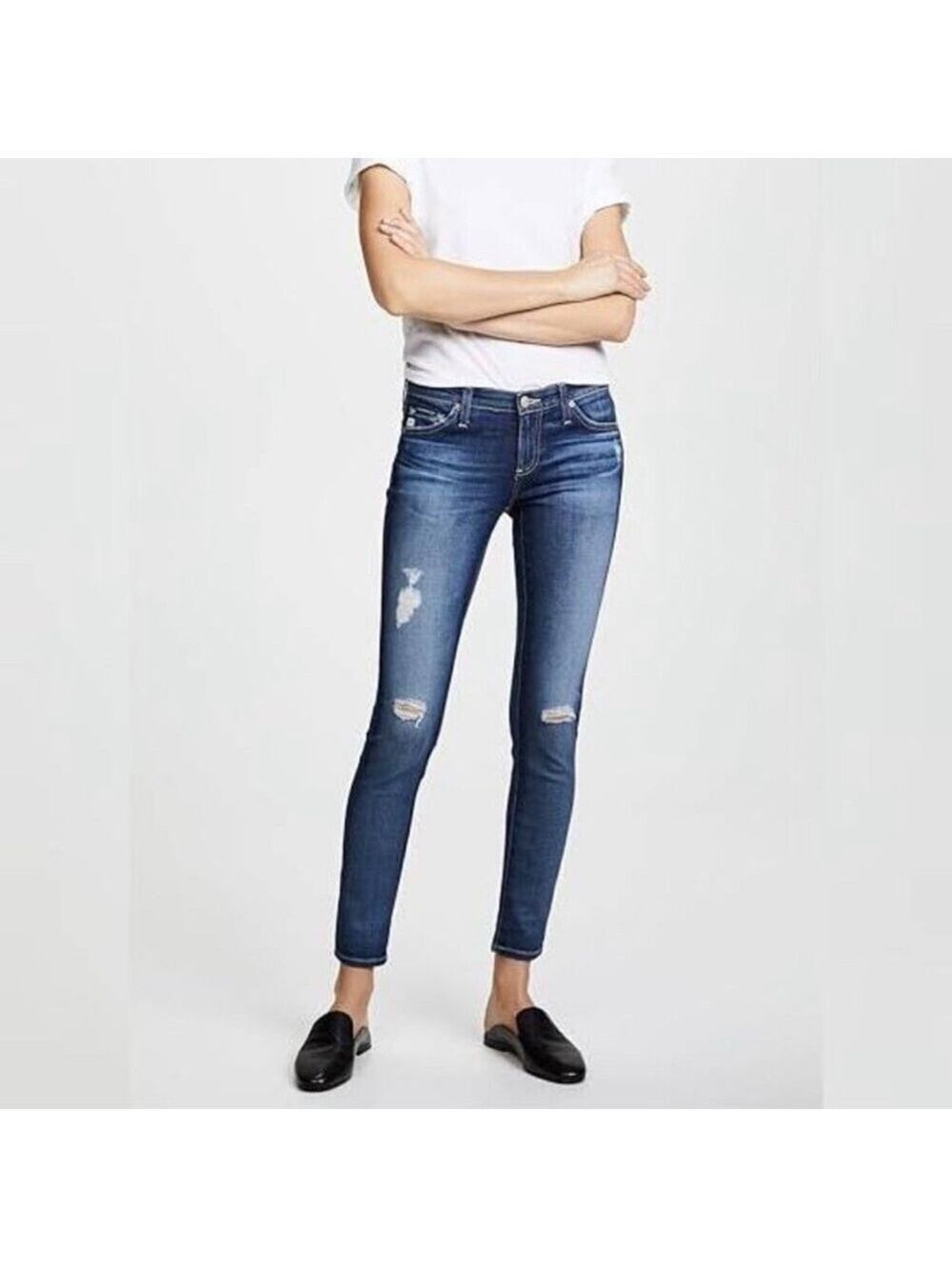 AG Adriano Goldschmied The Legging Ankle 11 Years Swap Meet Skinny Jeans Sz 29R